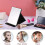Adjustable Rectangular Ultrathin, Leather Exterior, Clearly Hd Mirror, Ultra-thick Mirror, Portable Super Hd 5