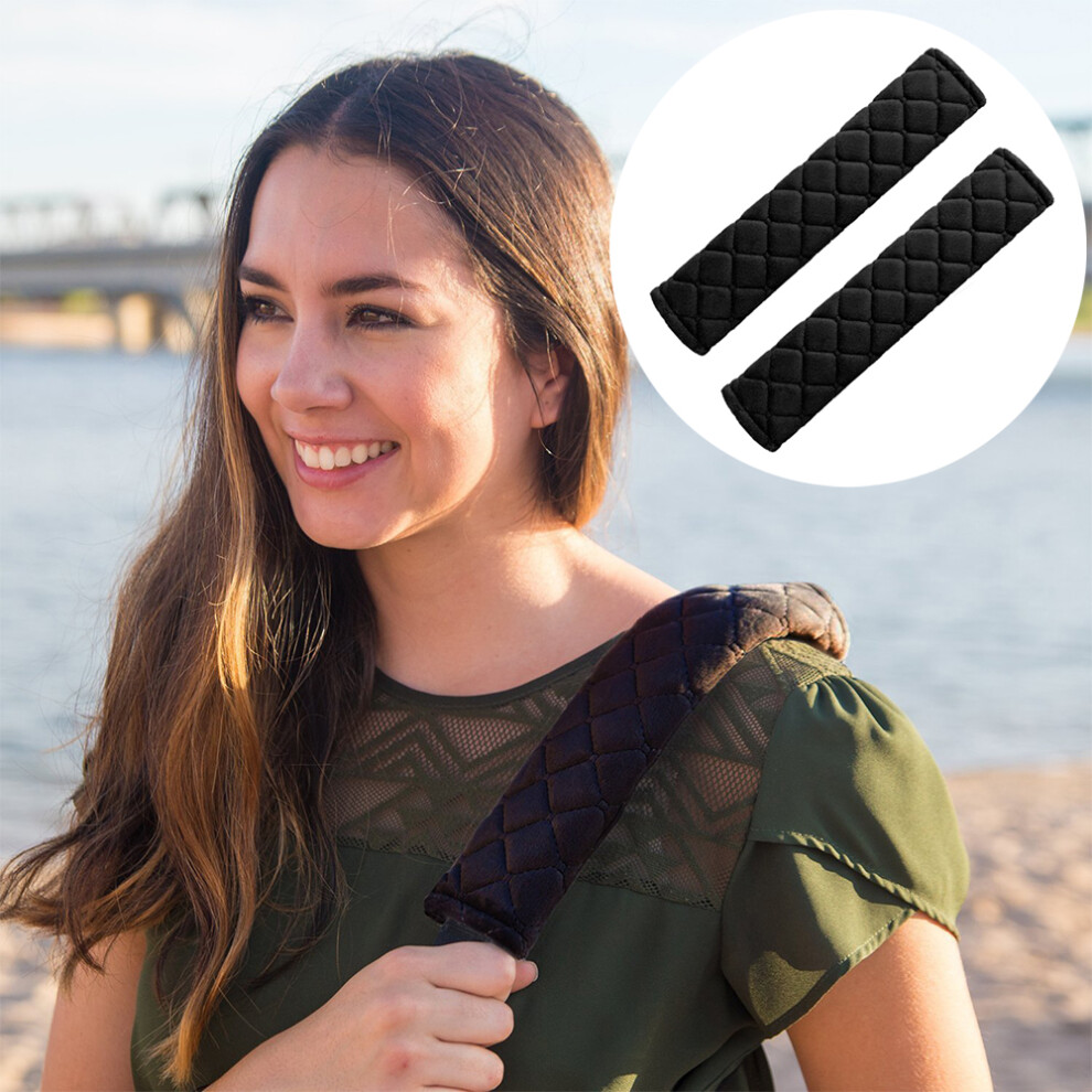Universal Car Seat Belt Pads, Luxurious Touch For Unmatched Comfort, High Quality Foam Lining Ensures Protection And Ease, 2-Pack For Your Vehicle 9128293526807