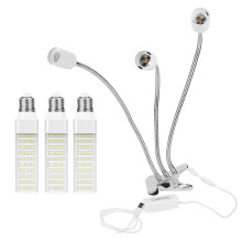Luminária de mesa LED GreenThumb, iluminação de espectro total para plantas, haste flexível ajustável, base reforçada com presilha, função