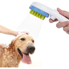 Adaptador de mangueira de chuveiro para lavar cães em ambientes internos e externos, kit de lavagem de animais de estimação ergonômico e fácil