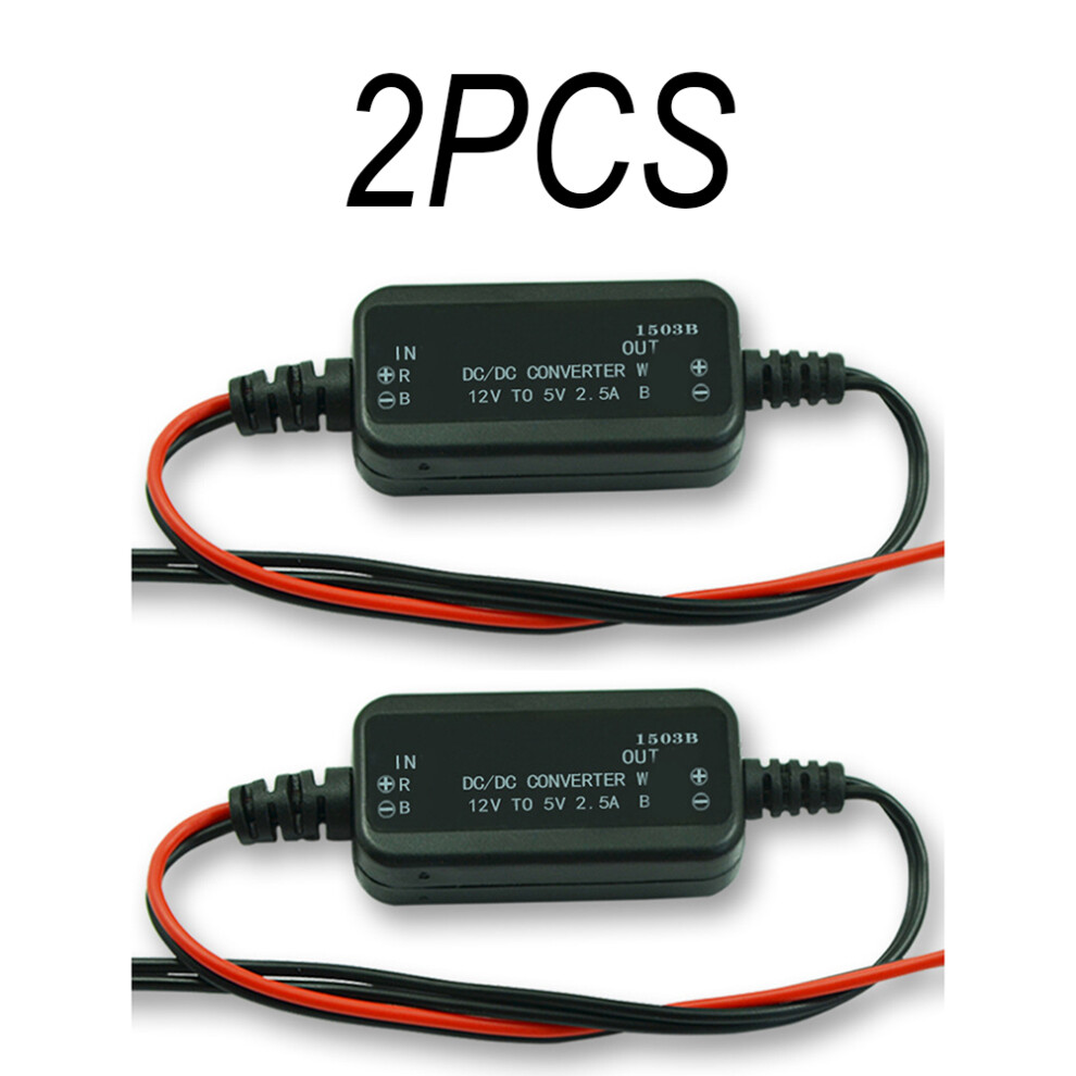 2Pcs Dc Voltage Reducer Converter 12V Step Down To 5V Dc-Dc 2.5A Regulator Power Converter Electrical Equipment 6935161425987