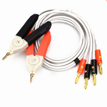 85 cm LCR-Messkabel-Testkabel Kelvin-Clipkabel mit Bananenstecker LCR-Messer-Testleitungen für GTL-108A 9287-10 GOM-801G/802