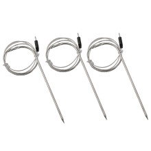 Para substituição da sonda do termómetro BBQ, conjunto de 3PCS compatível com o soquete DC2 5 para monitorização precisa da temperatura