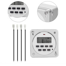 CN101A LCD-Timerschalter für Straßenlaternen und Werbetafeln Programmierbare 16 Ein/Aus-Einstellungen Wiederaufladbarer Batterie-Backup