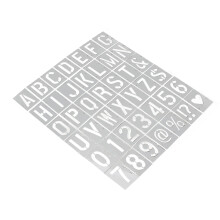 Ensemble de 42 pochoirs à alphabet portable pour aérosol, parfait pour vos projets DIY, maison et artisanat