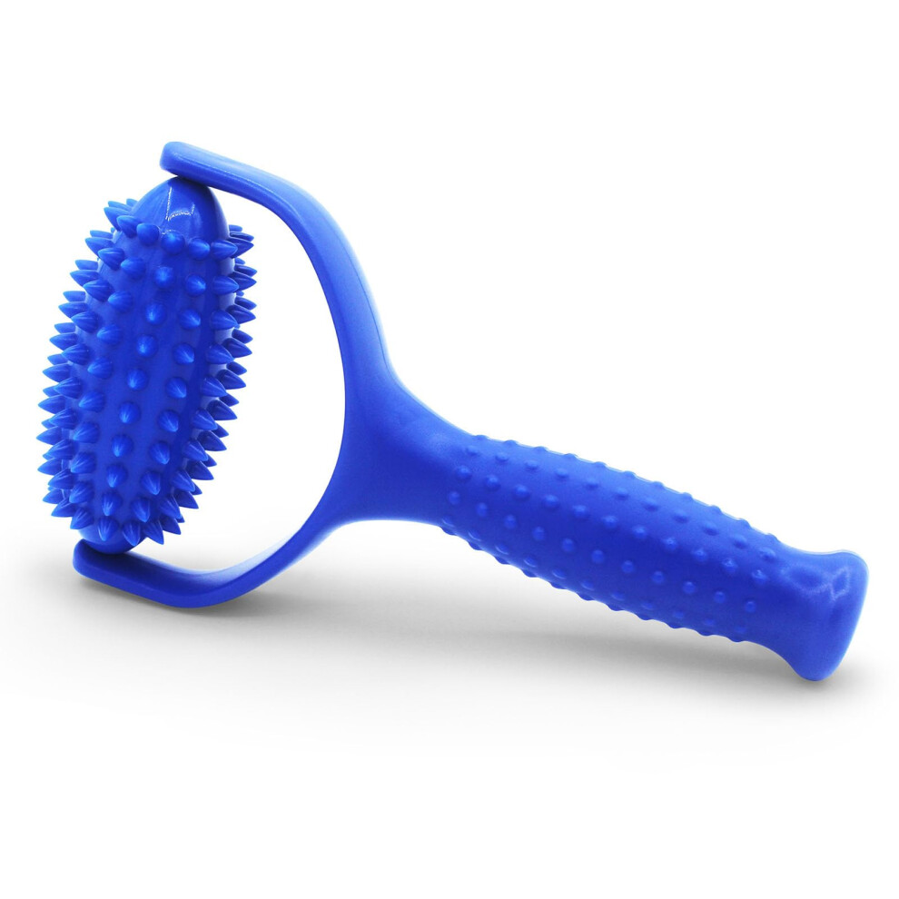 Muscle Massage Roller with Handle for Deep Tissue Relief, Trigger Point Ball for Back and Legs