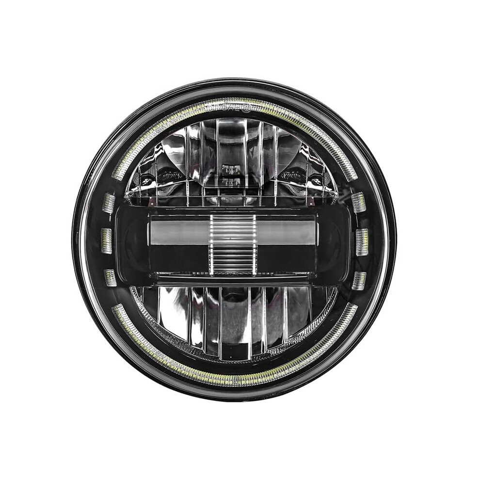 Led Angel Eyes 7Inch Round Headlight Drl Hi/Lo 90W Halo Ring Angel Eye Compatible With Beetle Lada Jeep Wrangler Amber 9189345252587