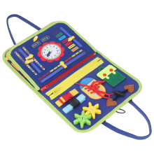 Fühlbare Sensoriktafel für Kleinkinder, Blau, Feinmotorik & Hand-Auge-Koordination