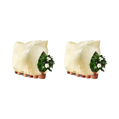 Pack of 2 Permanent Not Interlaced Fabric Plant-100x120cm