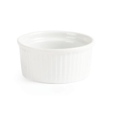 80mm Porcelain Ramekins Set of 12, White Round Bakeware with ChipResistant Edges
