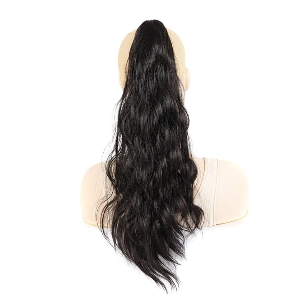 Unisex Wavy Claw Clip In Ponytail Hair Extension Clipin Synthetic Ponytail Hairpiece Layered Wavy Ponytail For Women Color C