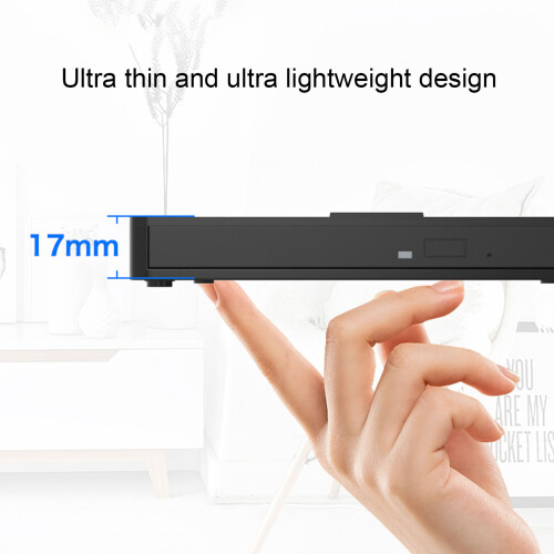 External USB C DVD VCD Driver, Portable, Burn & Read, Thin Design 2