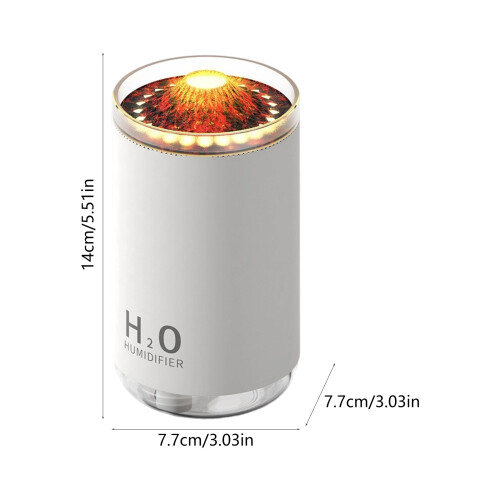 Artistic Flame Light Humidifier 250ml Visible Cistern Auto Close 2