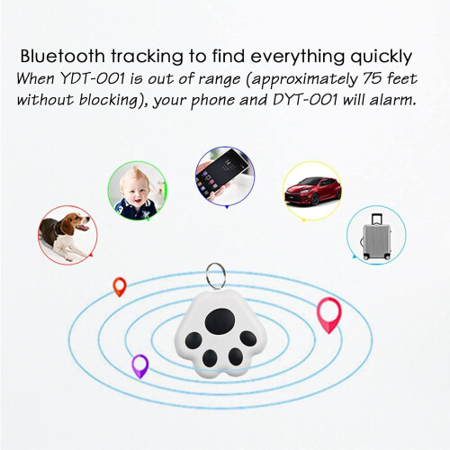 Item Locator Tracker Cat Claw Shape Waterproof Long Standby Real Time Tracker For Kids 2
