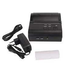 Thermal Receipt Printer For Small Business, Wireless Bluetooth Printer With High Speed Printing Up To 90Mm S Built In Rechargeable Battery 2000Mah