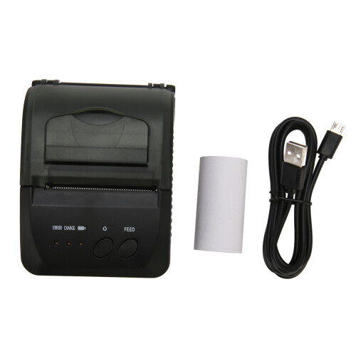 Thermal Receipt Printer Bluetooth Receipt Printer Wireless Portable Mini Pocket Invoice Printer Lightweight And Compact Design No Ink Required