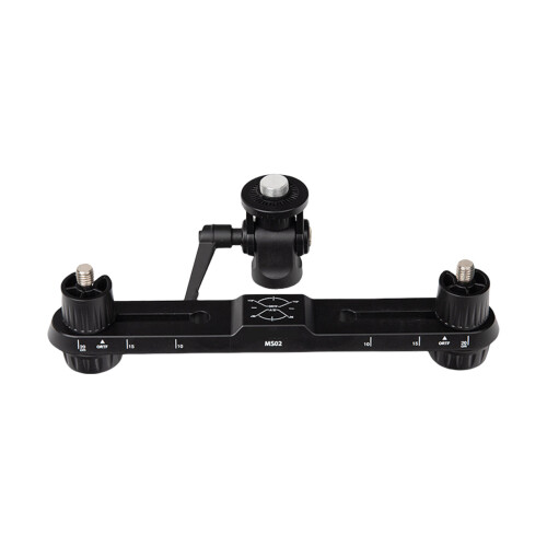 MS02 Stereo-opnamemicrofoonstandaard met dubbele microfoonhouder