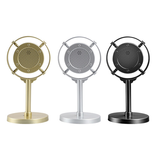 Affichage de microphone à l'ancienne, modèle de micro de-Noir 1