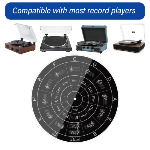 Acrylic Turntable Mat for Records Precise Machined 11.4inch 1