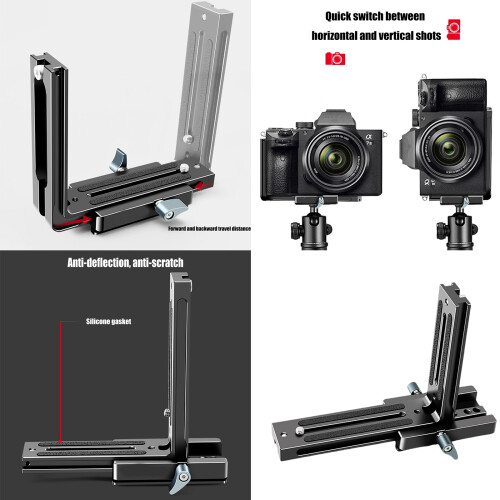 Camera L Bracket Mount Vertical Horizontal Tripod Quick Release 1