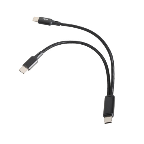 Fast Speed USB Type C 2 Charging Connectors Cable-1.2m Black