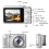 Reisvriendelijke digitale camera met-Zilver 6