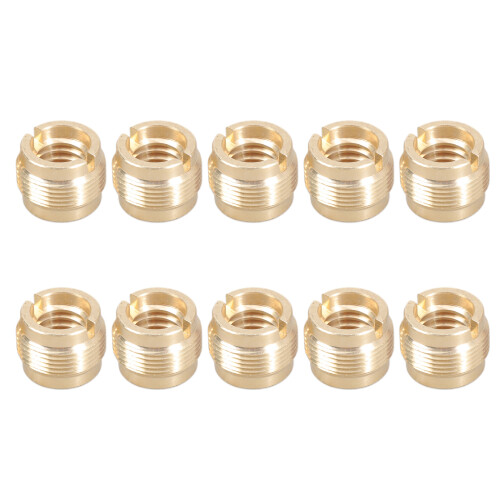 Adaptateur de filetage de Clip de Microphone, 10 pièces,-Cuivre
