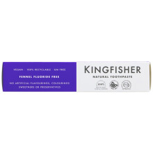 Kingfisher Fluoride Free Fennel T'Paste -100 ml ( pack of 12 )