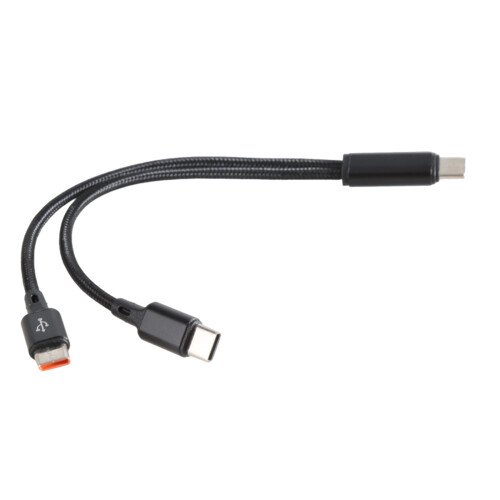 Câble répartiteur de données à charge rapide USB C-1,2 m Noir