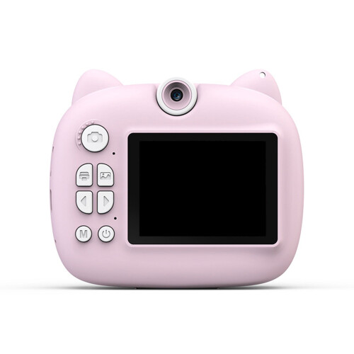 Child Friendly Camera with 180 Flip Lens for 2-Pink