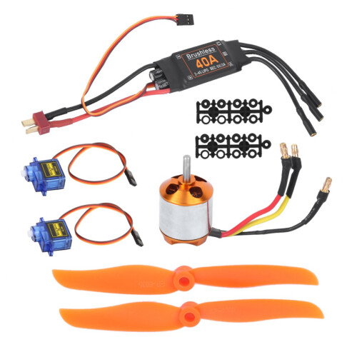 Micro Servo ESC Combo, kalibrering av gassreguleringsbørsteløs motor med flere programmeringsmetoder for RC-fly, helikopter og drone 2