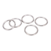 O-ring i poleret rustfrit stål, rustbestandig multifunktionel ring i rustfrit stål med sømløs konstruktion og højpræcisionspolering,