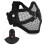 Μάσκα προσώπου Tactical Mesh, μαλακή κάλυψη άκρων κορδέλας, προστασία μισού προσώπου με 4