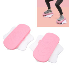 Pinkes 2-teiliges Twist Board ABS Stahl Hüft-Drehplatte für Workout Fitness