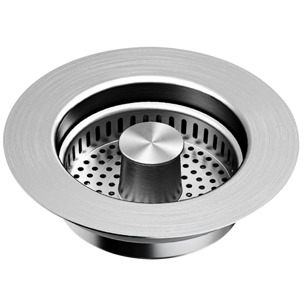 3In1 Stainless Steel Kitchen Sink Drain Strainer And Pop Up Stopper With Removable Basket 9189345255373