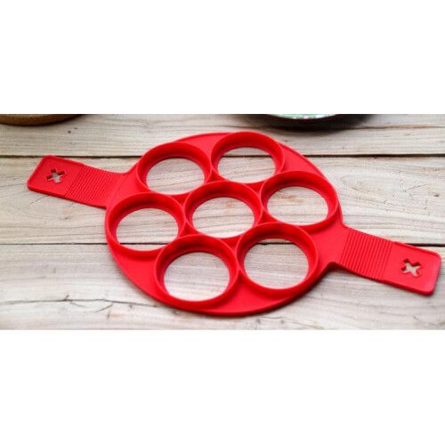 Silicone Pancake Maker Square Non Stick Egg Cooker Heat Resistant Easy Flip Breakfast Tool 2