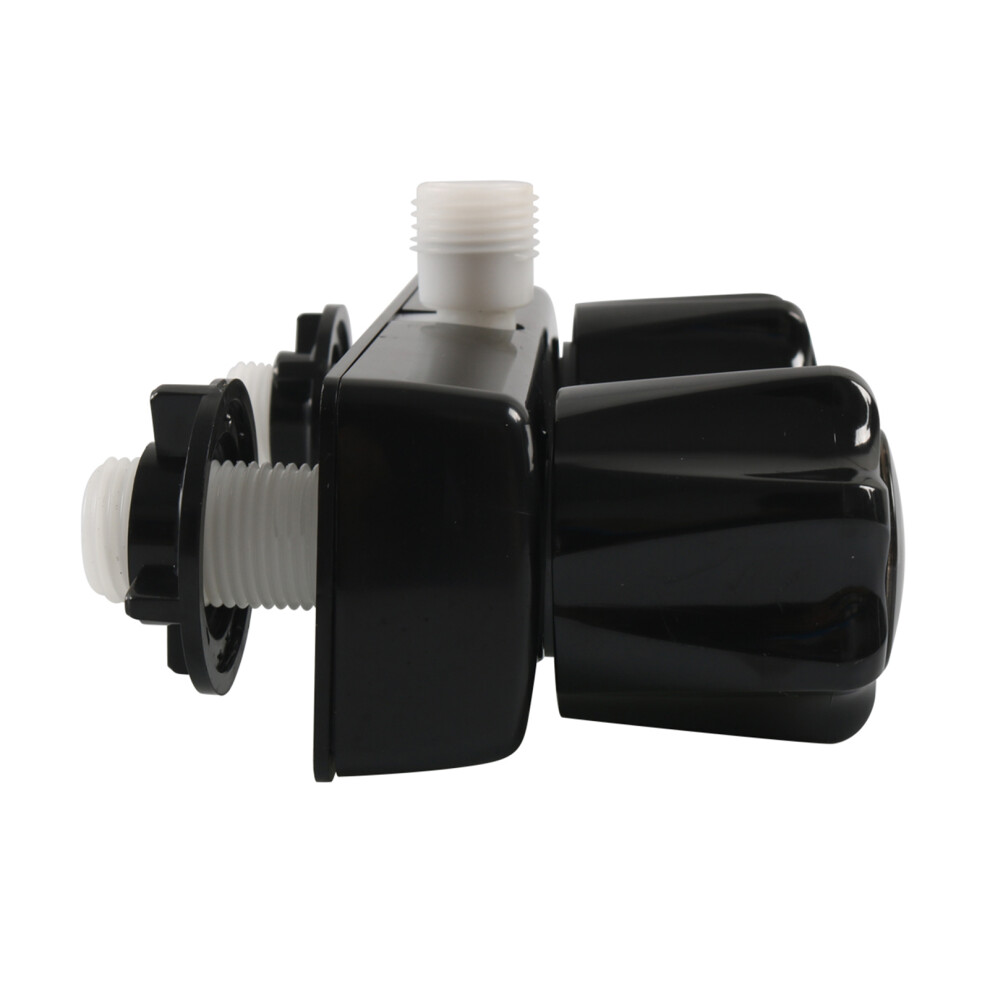 Rv Shower Valve Diverter 4Â Dual Knob Control For Rv Camper Bathroom Black 3301369824441