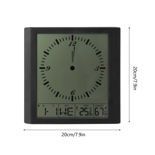 8.6 Wandmontierter Digitaluhr-Thermo-Hygrometer mit großem Display 1