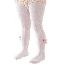 (M,Checkered bow)Bowknot Fishnet Leggings for 3-12Years Girl Spring Hollowed Socks Breathable Stretchy Tights Kids Dress Long Stockings pink heart XL