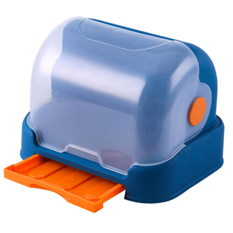 Baby Bottle Drying Rack with Dustproof Lid and Water Tray, Durable PP Nursing Bottle Holder