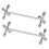 2pcs Metal Chopstick Rest Tableware Holder for Dining Table Spoon Fork Stand Prevents Rolling 1