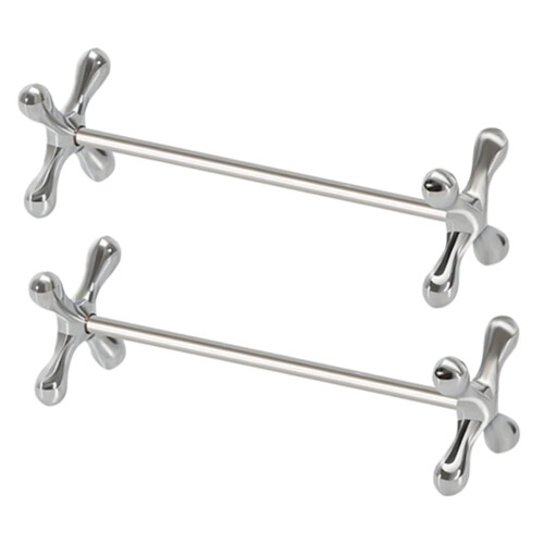 2pcs Metal Chopstick Rest Tableware Holder for Dining Table Spoon Fork Stand Prevents Rolling