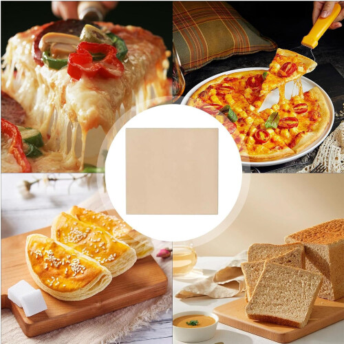 Ceramic Pizza Stone for Oven and Grill, Rectangular Baking Stone for Crispy Crust Bread BBQ 265x255mm 2