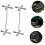 2pcs Metal Chopstick Rest Tableware Holder for Dining Table Spoon Fork Stand Prevents Rolling 4