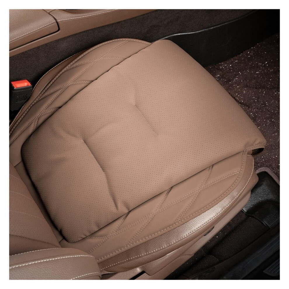 Leather Car Seat Protector Breathable Allseason Cushion For Kia Rio Sorento K3k9 Coffee 1Pc 9189345257766