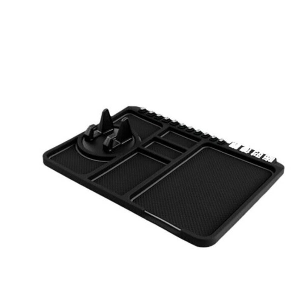 Car Phone Holder With 360 Rotating Antislip Dash Mat And Temporary Parking Number Plate 9426802483307