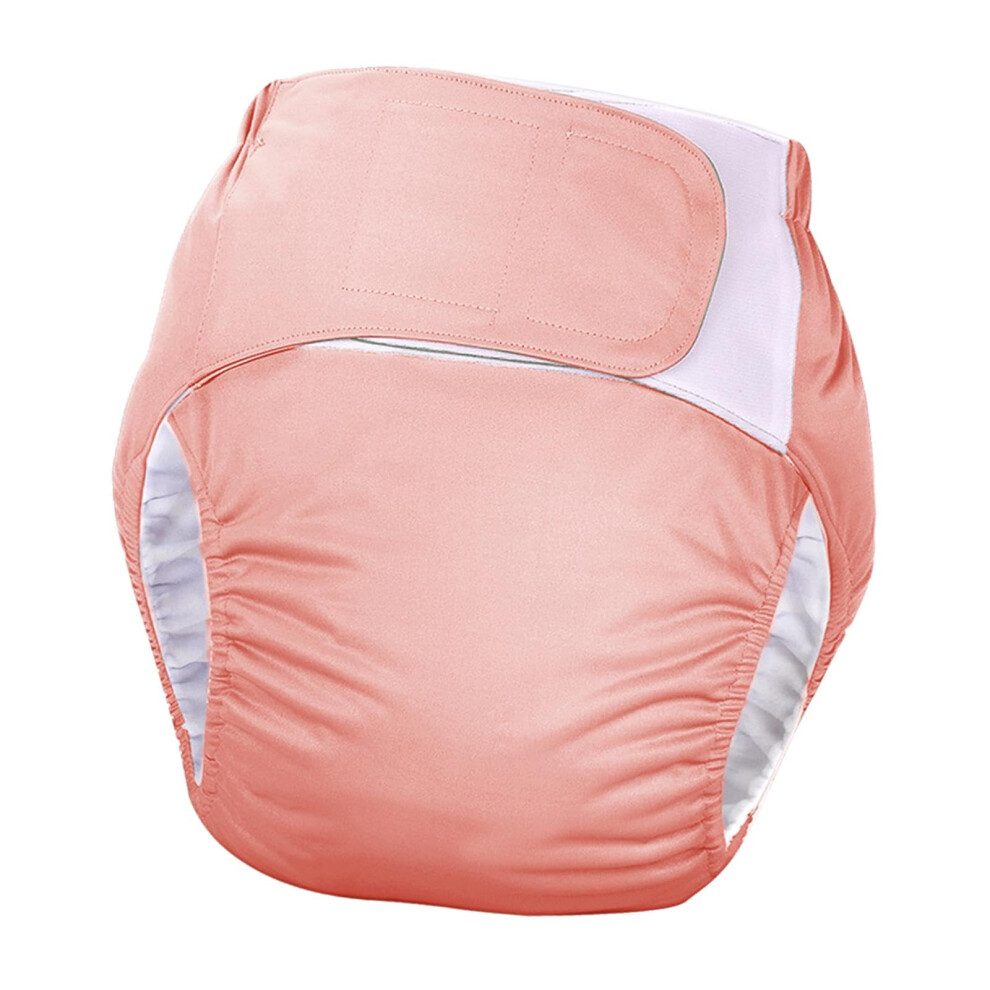 Adult Cloth Diaper Washable Nappy Cover Protective Underwear Leak Protection Pink