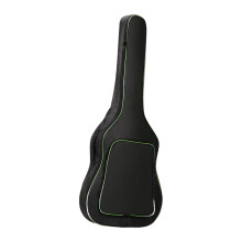 41 Inch Waterproof Acoustic Guitar Case with Padded Straps and Multiple Pockets, Green Oxford