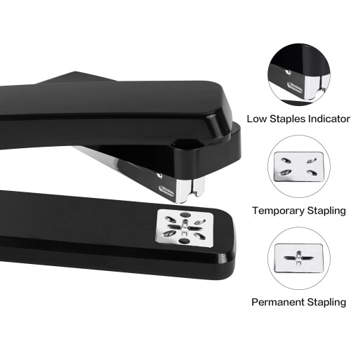 Swing-Arm Stapler For Creative Minds, Effortless Stapling With 360 Degree Rotation, Long Reach Binding Solution, Compact And Durable Office Desk 1