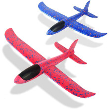Aereo in schiuma SkyRacer, giocattolo sportivo per esterni con doppia modalità di volo, facile da montare, ecologico, promuove la coordinazione e